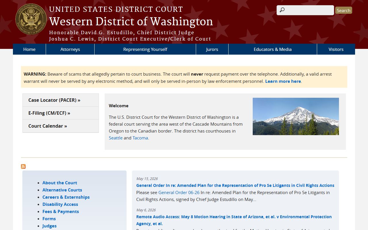 Kitsap County US District Court Western District of Washington court records